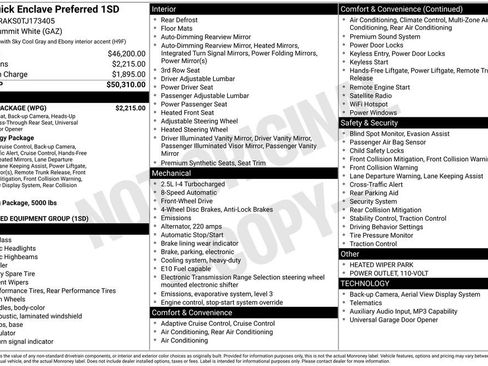New 2026 Buick Enclave Preferred w/ Power Package image 4