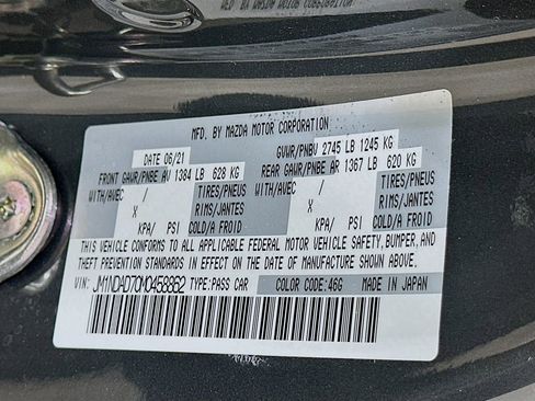 Used 2021 MAZDA MX-5 Miata Grand Touring RWD image 28
