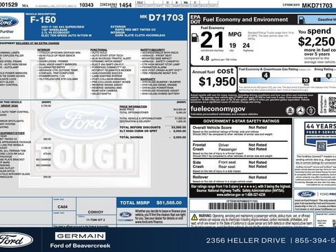 Used 2021 Ford F150 XLT w/ Equipment Group 302A High image 28