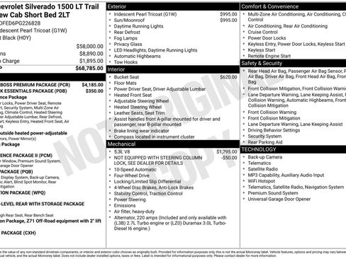 Used 2023 Chevrolet Silverado 1500 LT Trail Boss w/ LT Trail Boss Premium Package AWD/4WD image 3
