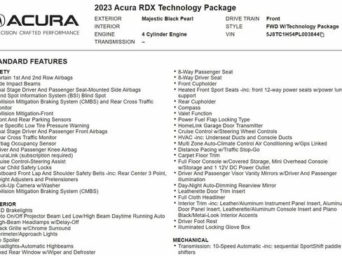 Used 2023 Acura RDX FWD w/ Technology Package image 20