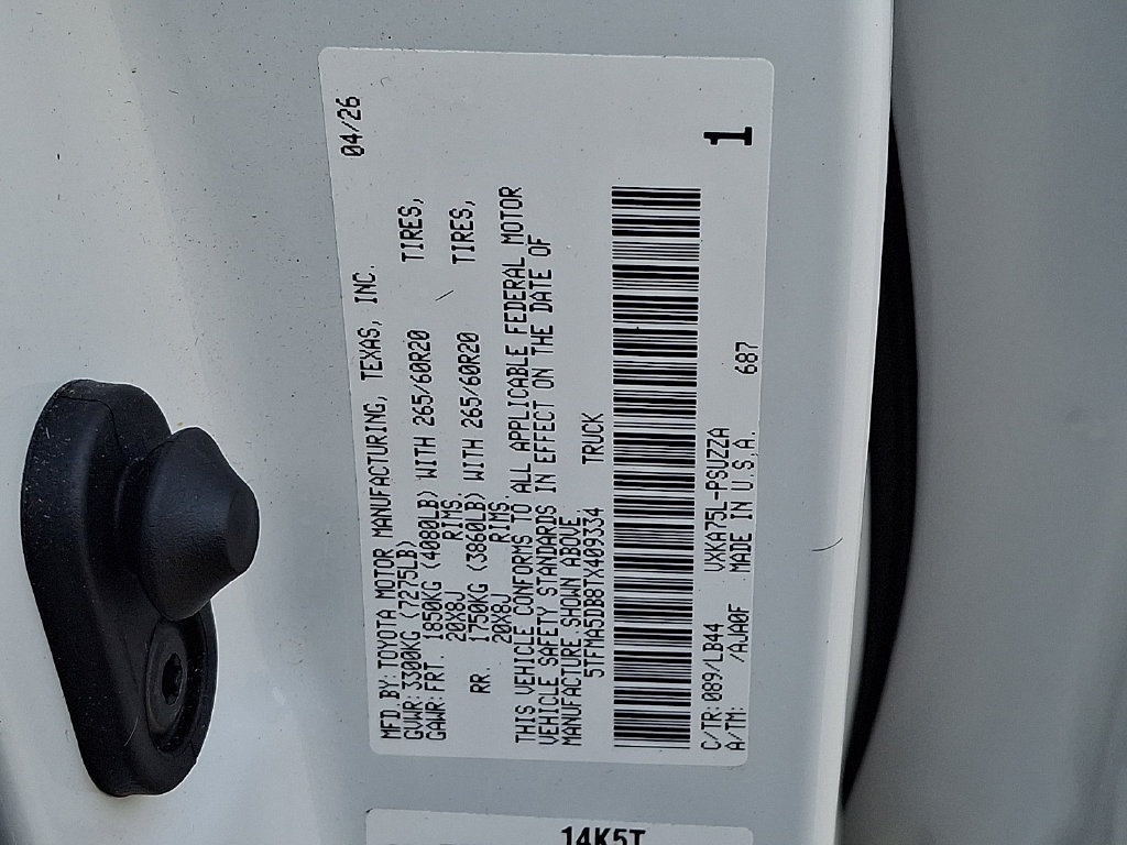 Used 2026 Toyota Tundra 1794 Edition AWD/4WD image 27