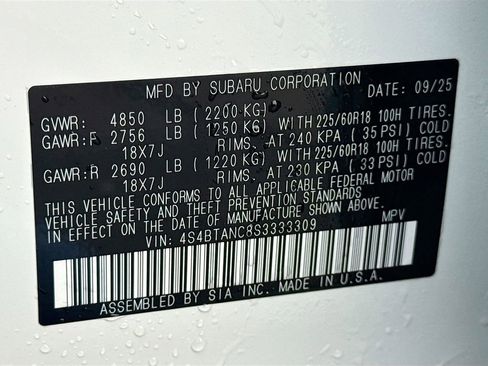 New 2025 Subaru Outback Limited image 42