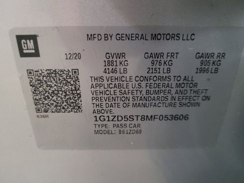 Used 2021 Chevrolet Malibu LT FWD image 33