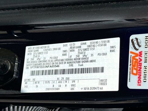 Certified 2022 Ford F150 Limited AWD/4WD image 44