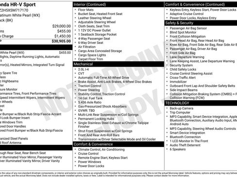 Used 2025 Honda HR-V Sport image 7