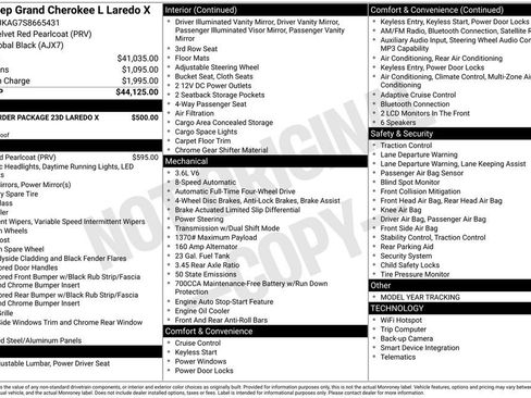 New 2025 Jeep Grand Cherokee L Laredo image 6