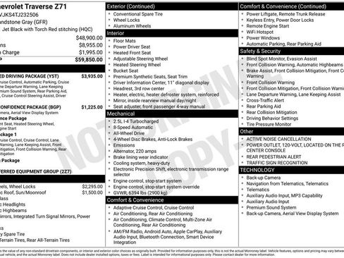 New 2026 Chevrolet Traverse Z71 w/ Enhanced Driving Package image 4