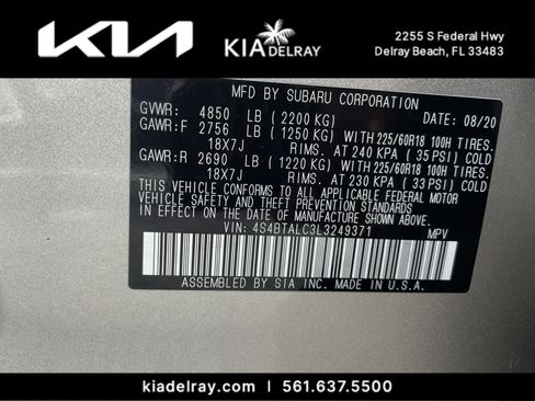 Used 2020 Subaru Outback Limited image 35