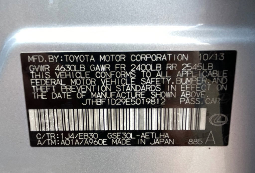 Used 2014 Lexus IS 250 w/ F-Sport Package RWD image 35