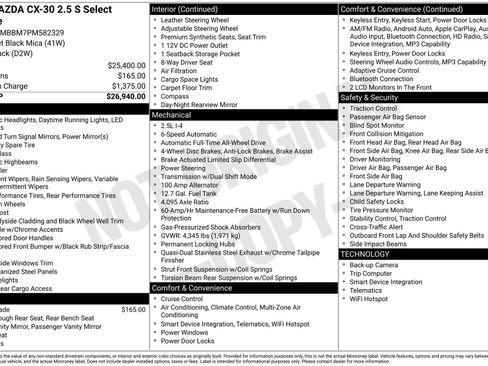 Certified 2023 MAZDA CX-30 AWD 2.5 S w/ Select Package image 5