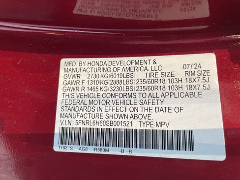 Used 2025 Honda Odyssey EX-L image 39