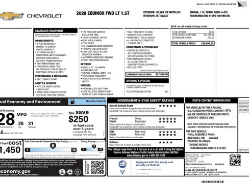 Used 2020 Chevrolet Equinox LT image 25