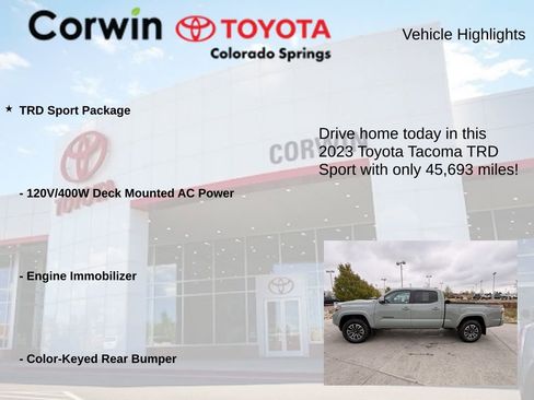 Used 2023 Toyota Tacoma TRD Sport AWD/4WD image 7