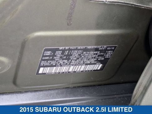 Used 2015 Subaru Outback 2.5i Limited AWD/4WD image 39