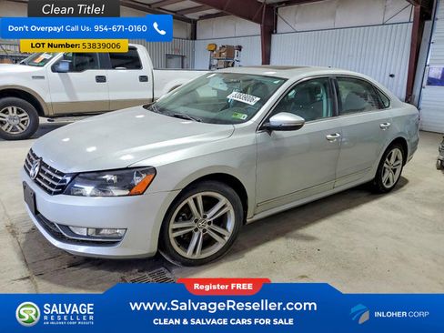 Used 2012 Volkswagen Passat 3.6 SEL Premium FWD image 1