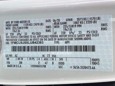 Used 2020 Ford Escape Titanium w/ Titanium Premium Package 2.0 image 56