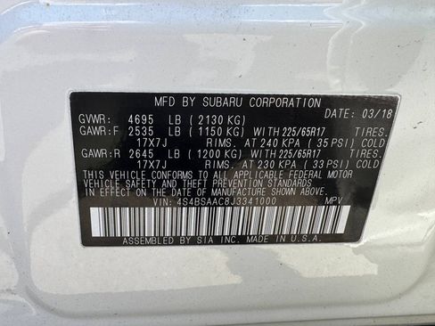 Used 2018 Subaru Outback 2.5i AWD/4WD image 27