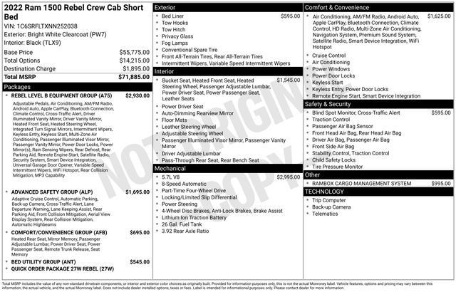 Used 2022 RAM 1500 Rebel w/ Rebel Level B Equipment Group AWD/4WD image 6
