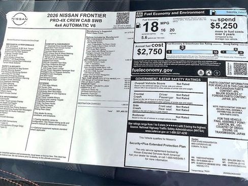 New 2026 Nissan Frontier PRO-4X w/ Pro Premium Package image 13