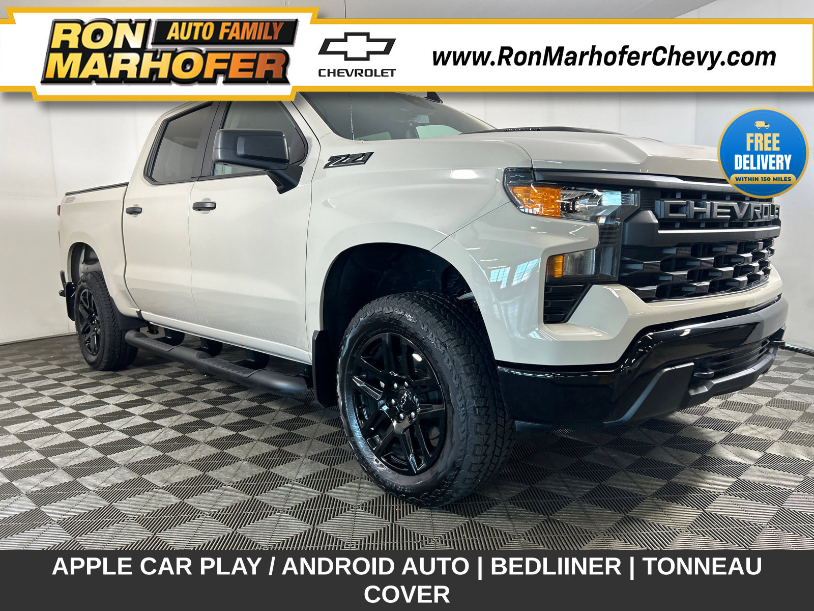 Used 2026 Chevrolet Silverado 1500 Custom Trail Boss w/ Turbomax Blackout Package AWD/4WD 360° Tour
