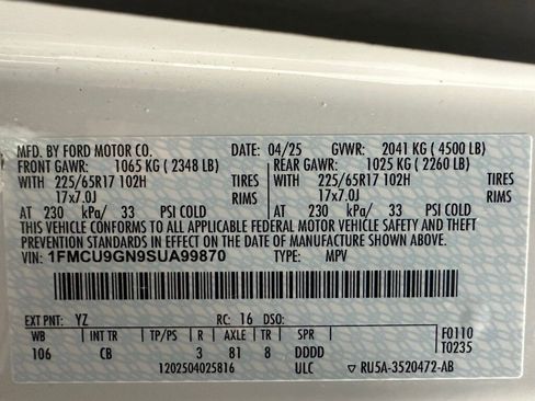 Used 2025 Ford Escape Active image 11