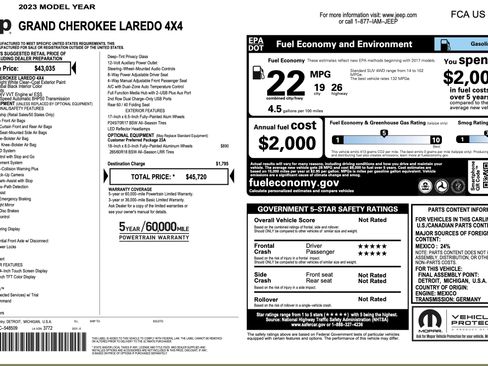 Used 2023 Jeep Grand Cherokee Laredo image 5