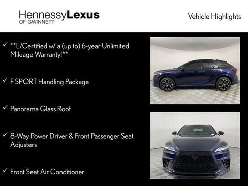 Used 2023 Lexus RX 350 F Sport w/ Cold Area Package image 12