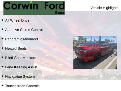 Used 2022 Toyota Camry XSE w/ Navigation Package AWD/4WD image 8