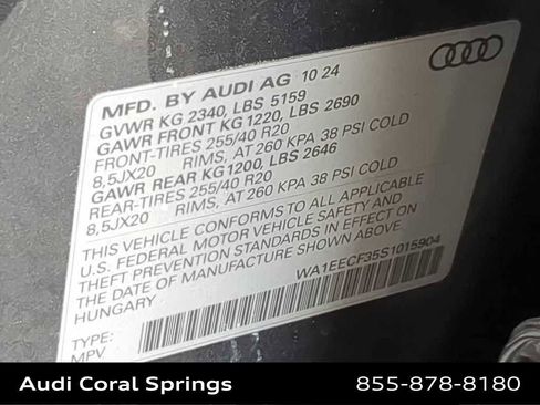 Certified 2025 Audi Q3 2.0T Premium Plus w/ Premium Plus Package AWD/4WD image 37
