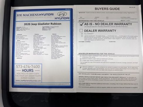 Used 2020 Jeep Gladiator Rubicon w/ Trailer Tow Package image 39