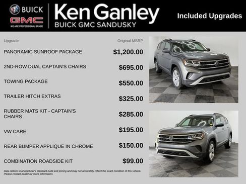 Used 2021 Volkswagen Atlas SE w/ Panoramic Sunroof Package AWD/4WD image 3