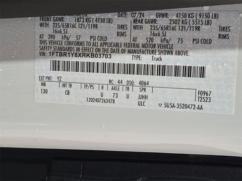 Used 2024 Ford Transit 250 Base w/ Exterior Upgrade Package image 33