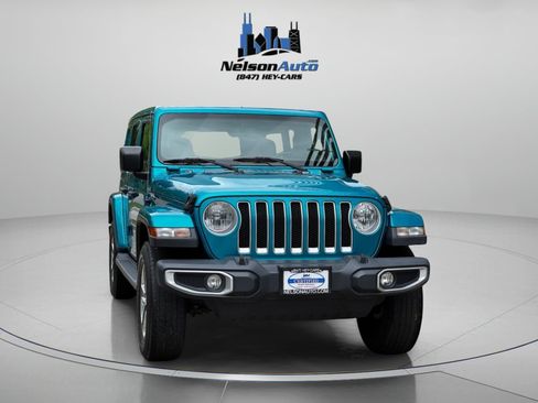 Used 2020 Jeep Wrangler Unlimited Sahara w/ Uconnect 4C Nav & Sound Group AWD/4WD image 2