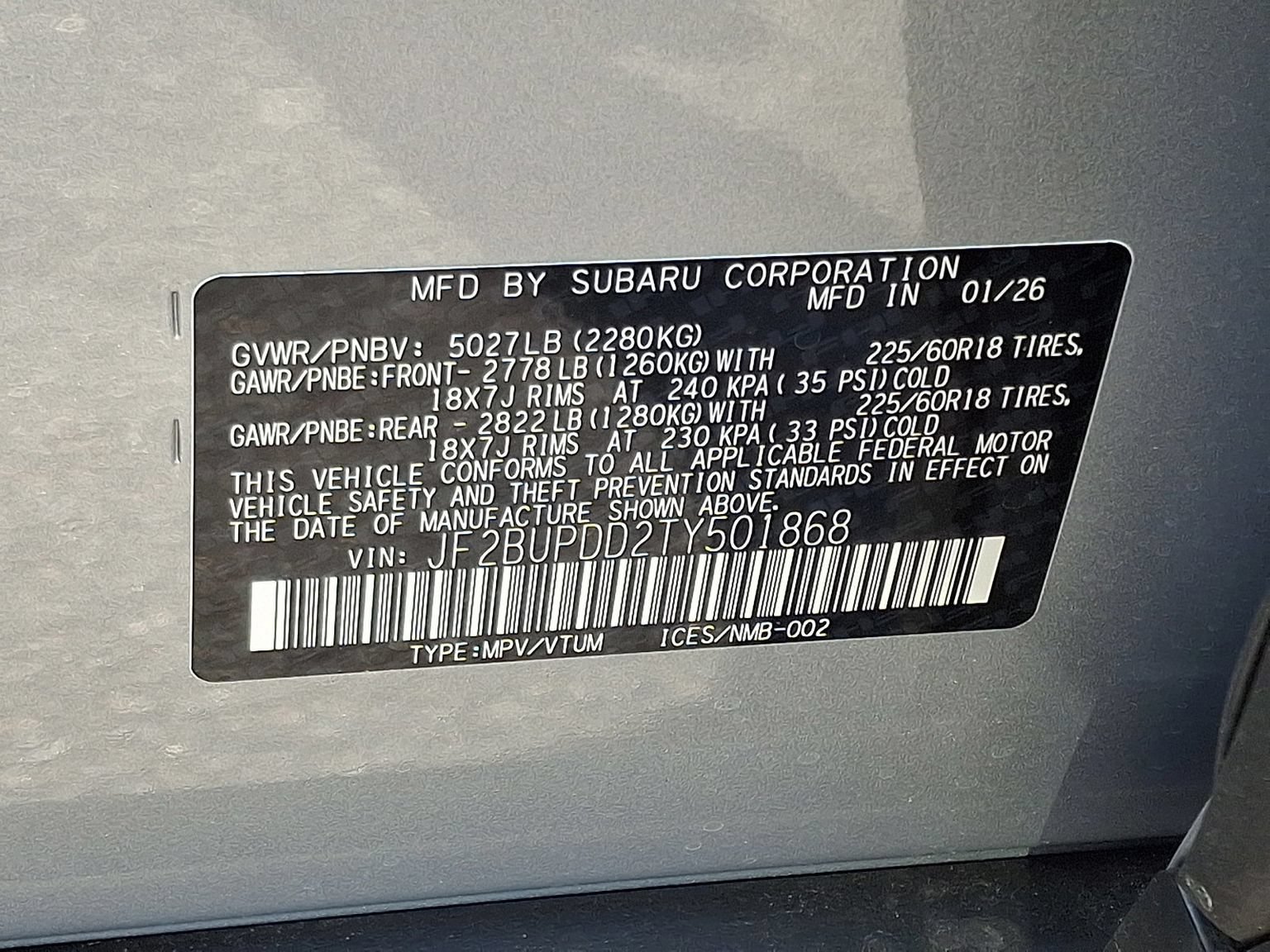 New 2026 Subaru Outback Limited AWD/4WD image 12