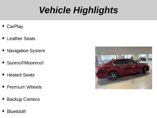 Used 2019 Lexus GS 350 F Sport RWD image 5