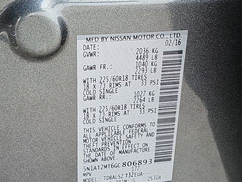 Used 2016 Nissan Rogue SL w/ SL Premium Package image 37