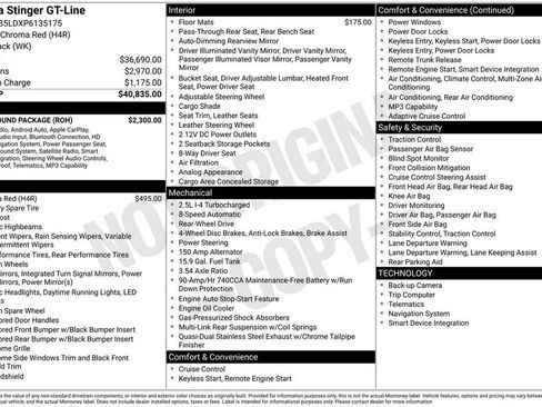 Used 2023 Kia Stinger GT-Line w/ Sun & Sound Package image 7