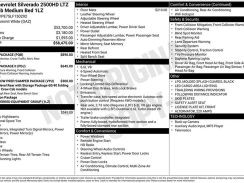 Used 2020 Chevrolet Silverado 2500 LTZ w/ Safety Package image 13