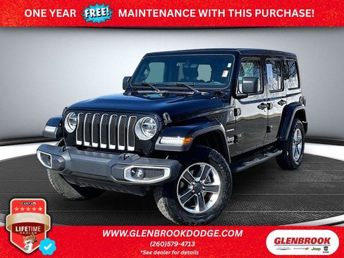 Used 2020 Jeep Wrangler Unlimited Sahara AWD/4WD image 1