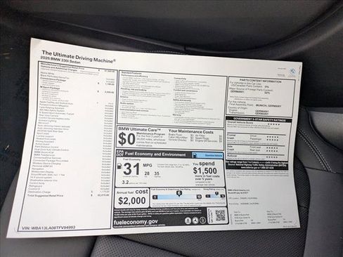 New 2026 BMW 330i Sedan w/ M Sport Package image 18