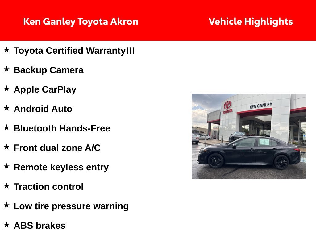 Certified 2025 Toyota Camry SE FWD image 4
