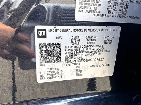 Used 2022 Chevrolet Silverado 1500 Custom Trail Boss image 19