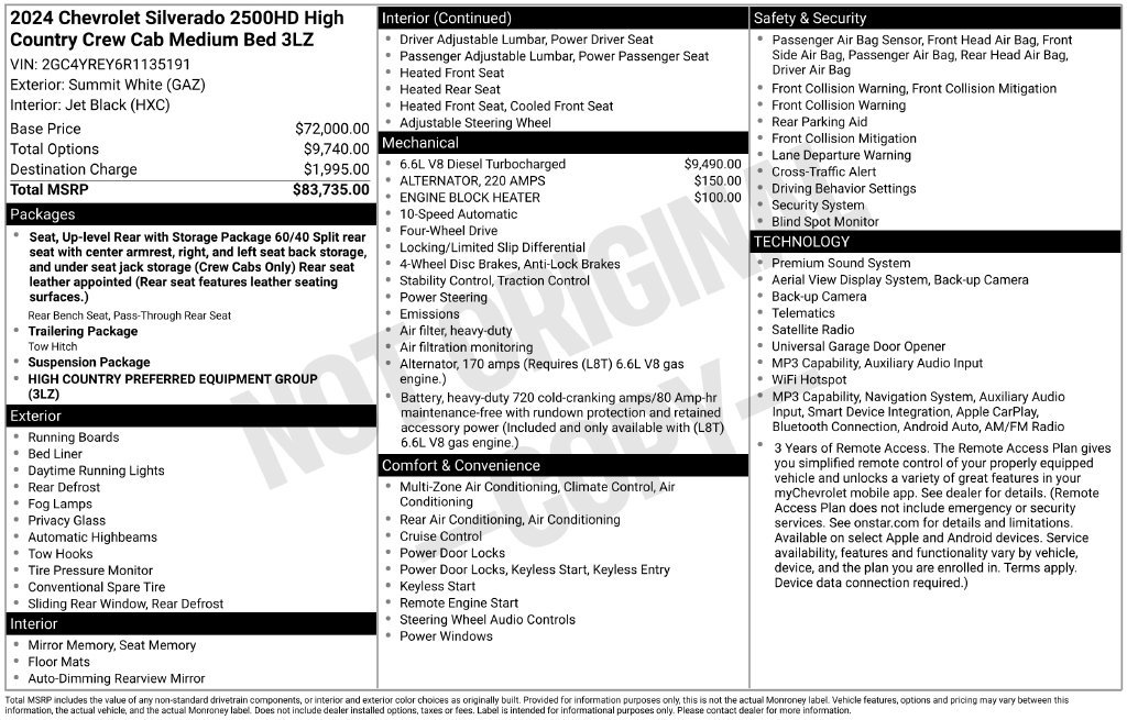 Certified 2024 Chevrolet Silverado 2500 High Country AWD/4WD image 41