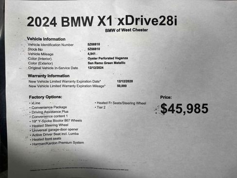 Used 2024 BMW X1 xDrive28i w/ Convenience Package image 21