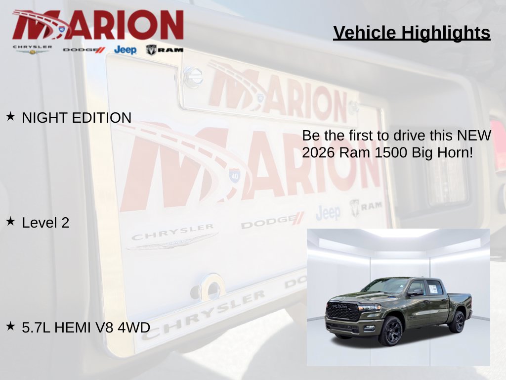 New 2026 RAM 1500 Big Horn AWD/4WD image 5