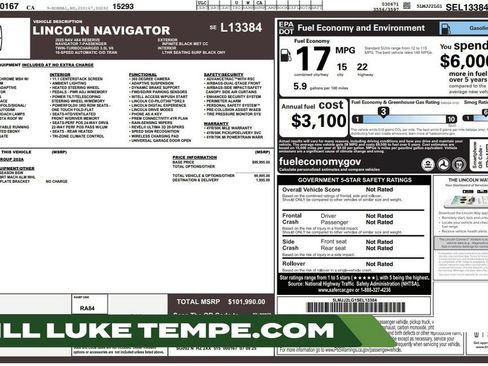 Used 2025 Lincoln Navigator Reserve AWD/4WD image 1