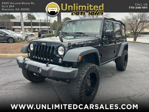 Used 2015 Jeep Wrangler Unlimited Rubicon w/ Connectivity Group AWD/4WD image 1