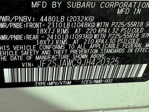 Used 2018 Subaru Forester 2.5i Touring w/ Popular Package #2 AWD/4WD image 18