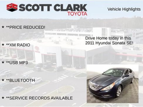Used 2011 Hyundai Sonata SE w/ Navigation & Sunroof Pkg 4 FWD image 8